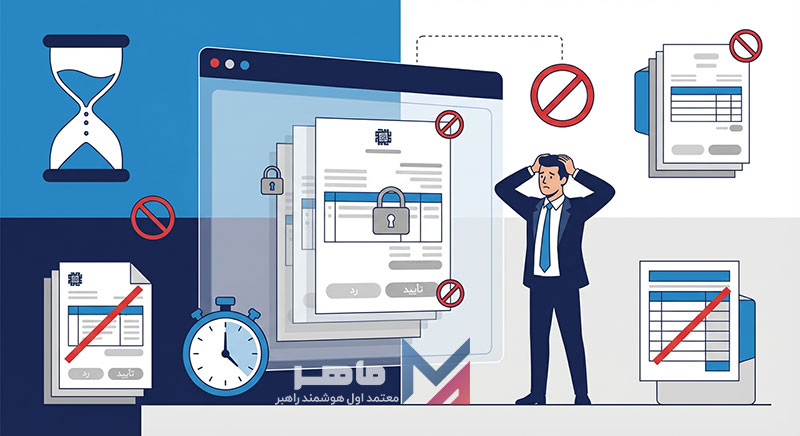 پیامدهای عدم امکان واکنش در سامانه مودیان