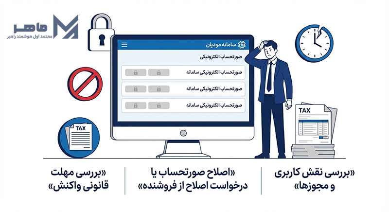 نحوه رفع مشکل عدم امکان واکنش